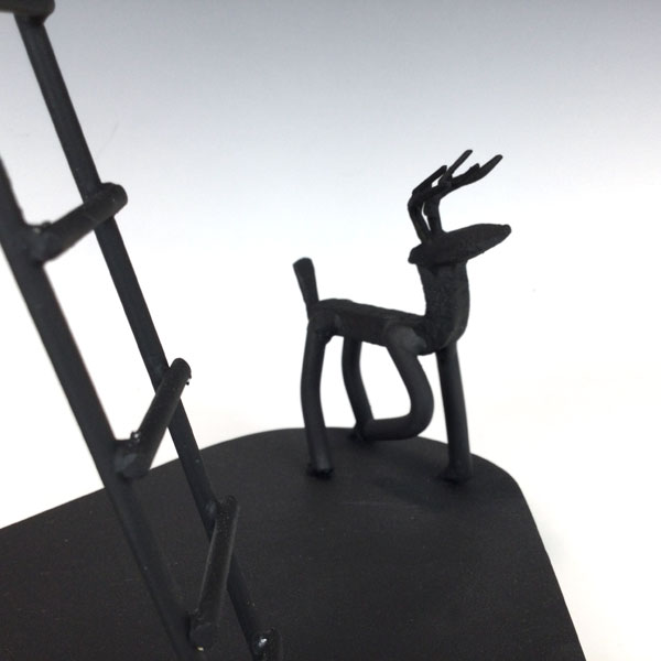 Deer Hunter in Tree Railroad Spike - Image 2